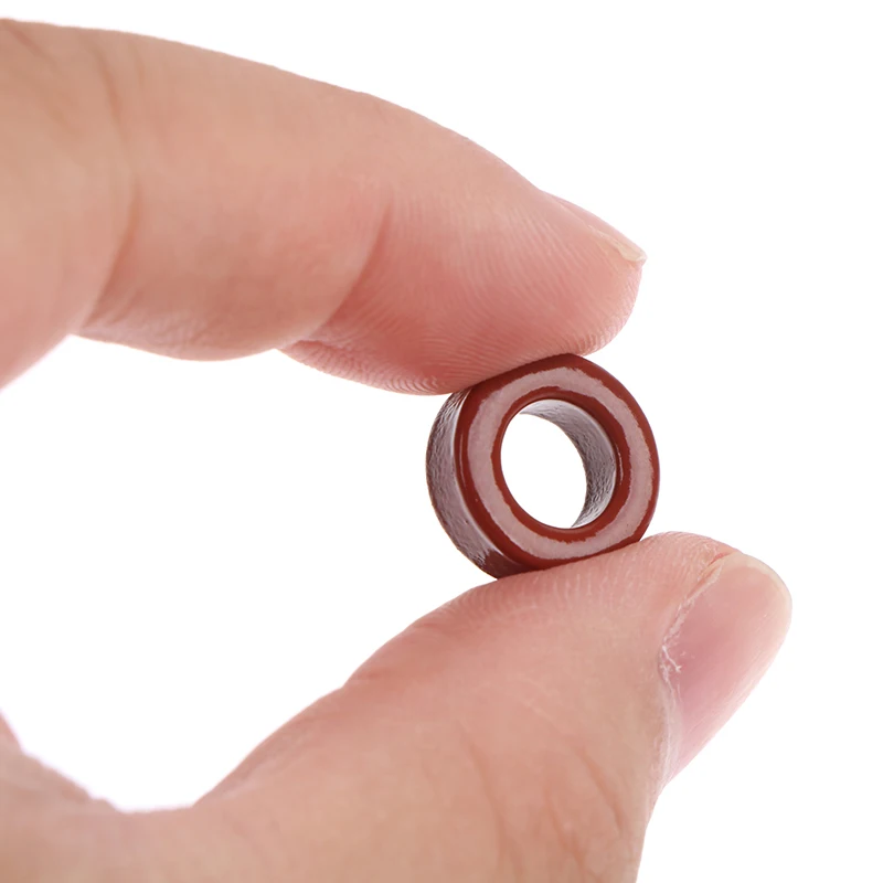NEW 5pcs T50-2 Carbonyl Iron Powder Cores T50-2 13*7.5*5 Mm 4.9nH/N2 Dust Ferrite Toroid Red Core Magnetic Ring