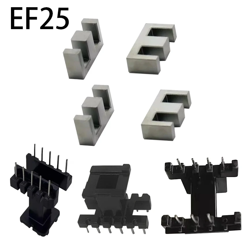 EF25/7.2 EF25/11 4+4 5+5 6+6 Pin 8/10/12P Mn-Zn PC40 Vertical Horizontal Transformer Ferrite Magnetic Core Coil Former Bobbin