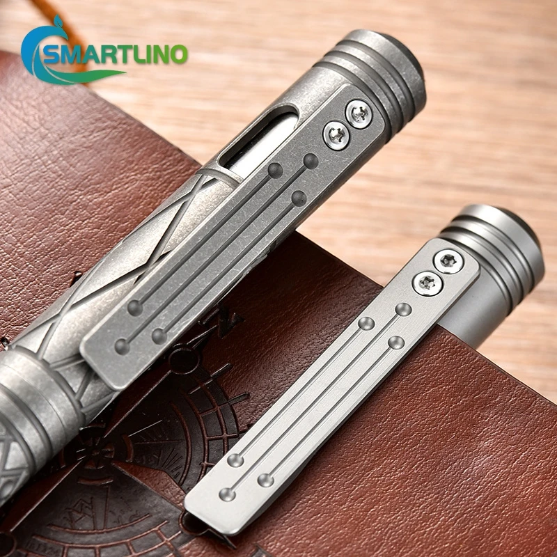 Imagem -06 - Multi-funcional Titanium Tactical Pen Self Defense Ballpoint Emergência Windows Breaker Suprimentos de Sobrevivência ao ar Livre