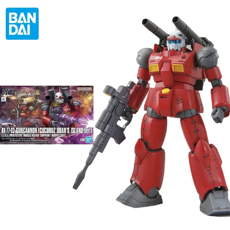 Bandai Original GUNDAM Anime HG RX-77-02 GUNCANNON (CUCURUZ DOAN'S ISLAND VER.) Action Figure Toys Model Gifts for Children