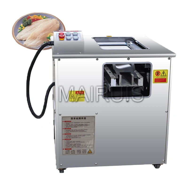 Small Beveled Fish Fillet Machine Commercial Multifunctional Black Sauerkraut Electric Meat Slicer