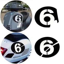 For Vespa GTS300 LX125 Primavera 150 S125 Motorcycle 3M Number Stickers Car Motor Bike Scooter Body Classic Decals Accessories