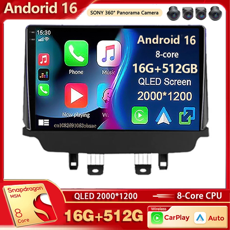 Radio Multimedia para Auto con Android 16 y Qualcomm para Mazda CX-3 CX3 Mazda 2 DK 2014 - 2021, Auto Carplay, Estéreo para Auto, DSP, wifi+4G