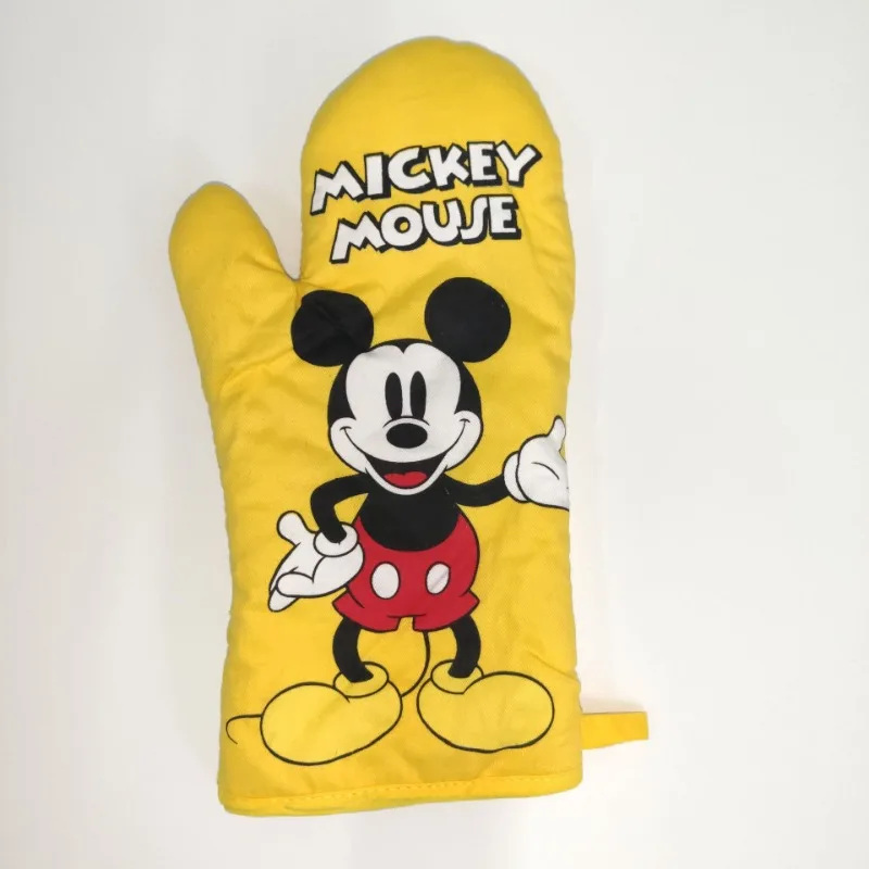 Disney Cartoon Spot Katoen Print Cartoon Stelt Oven Keuken Verlengd en Verdikt Bakken Thermische Isolatie Rechterhandschoen