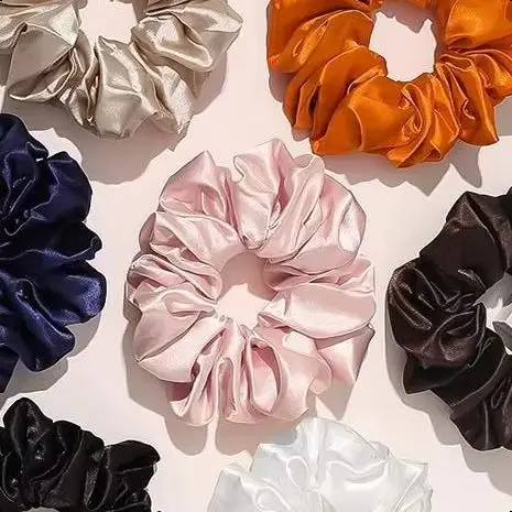 

Large Size Hair Ring Oversized Hair Scrunchies Solid Color Hairband Ponytail Hair Rope Women Girls Fashion Hair Accessories