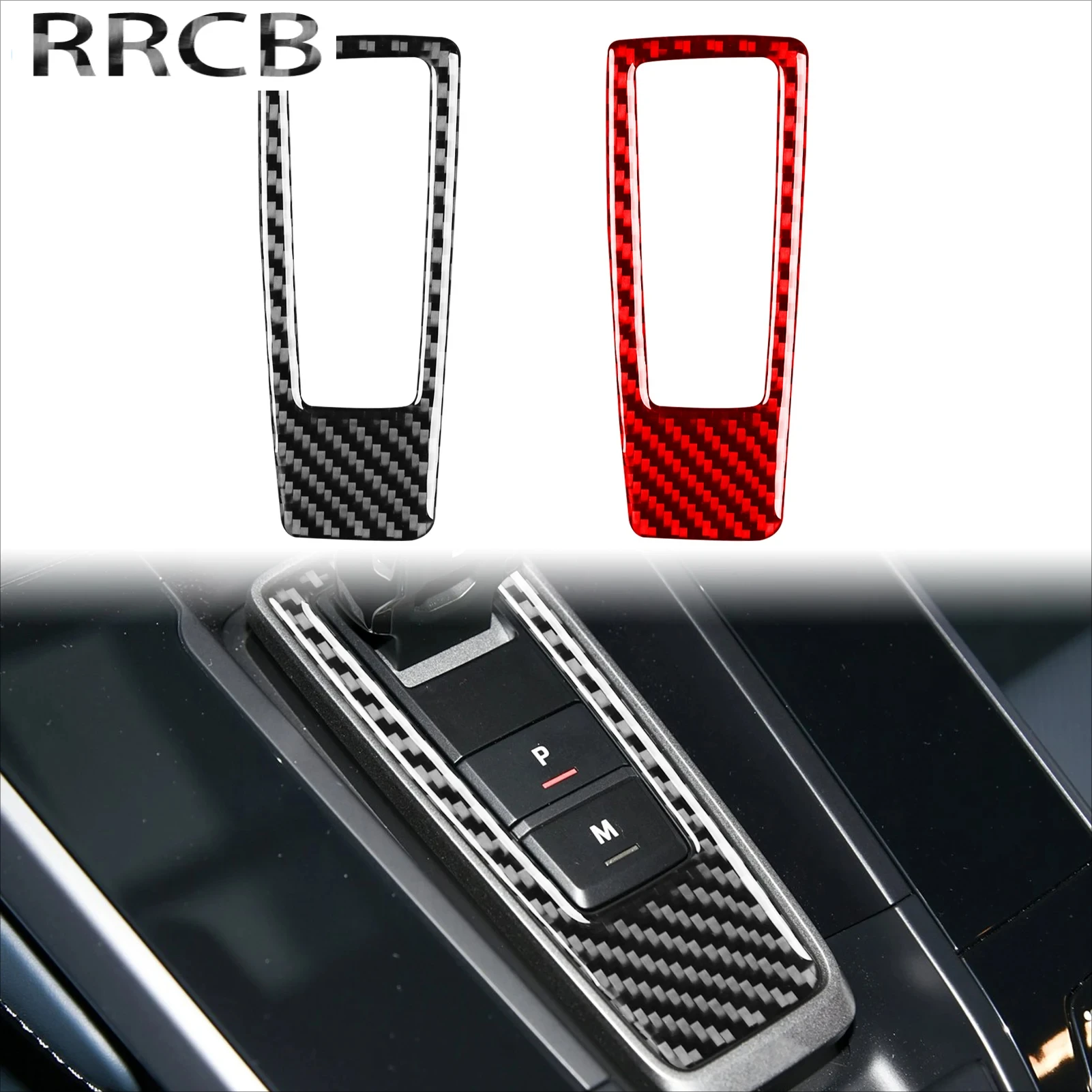 

For Porsche 992 911 2019-2024 Carbon Fiber Gear Shift Frame Center Console Car Interior Soft Cover Sticker Accessories Auto Trim