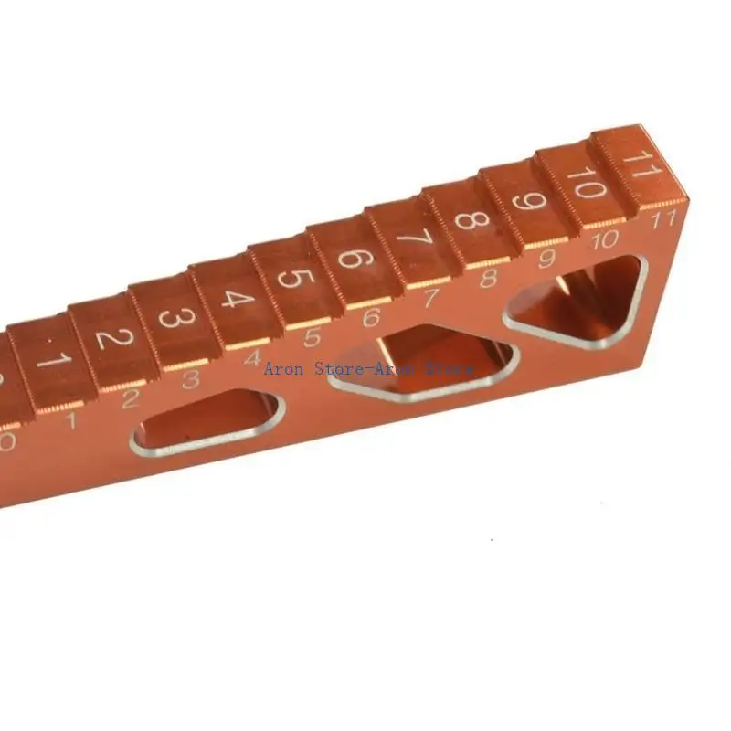 H3CF 2 en 1 Altura conducción altura altura Metal regla Ajusta Metal hecha para ajuste 1/10 Touring