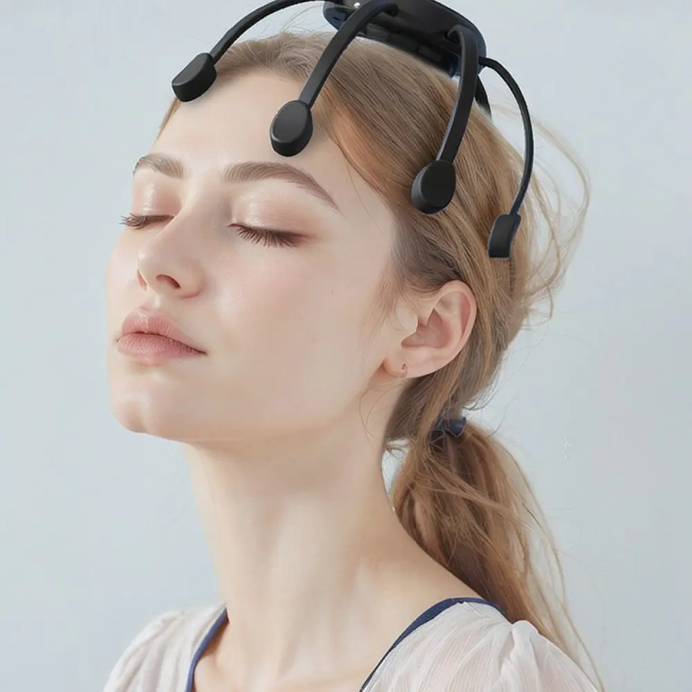 Rechargeable Electric Head Massage Claw Scalp Relaxation Tool Portable Multi Gear Vibrating Apparatus For Home Use