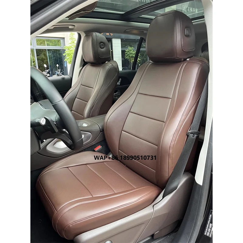 

Custom Made for Car Seat Cover for 5 Seats Luxury High Quality Nappa Leather Original Fit for Mercedes Benz GLE 350 450 GLS 400