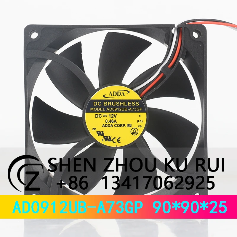 

ADDA 12V 0.46A 9025 90X90X25MM 9CM High Air capacity Computer chassis Power Supply AD0912UB-A73GP cooling fan
