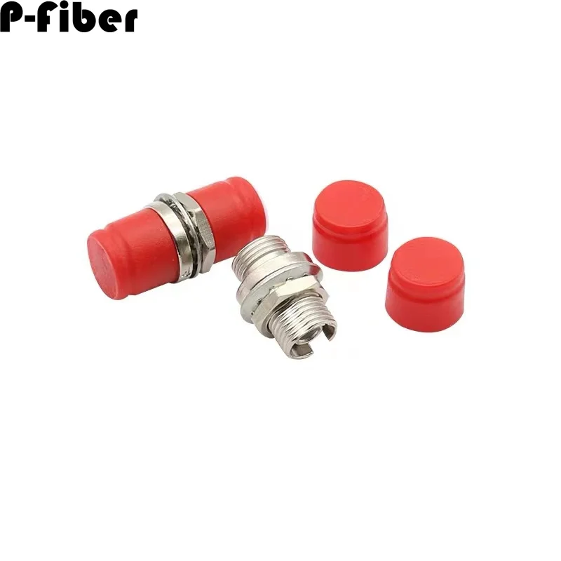 fiber adapter FC d type 10pcs simplex optical connector FC/UPC ftth coupler SM MM high quality P-FIBER