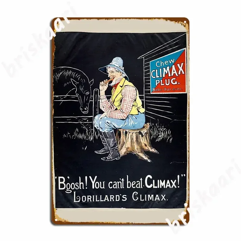 Climax Chew Poster Metal Signs Rusty Club Cinema Printing Printed Tin Sign Poster
