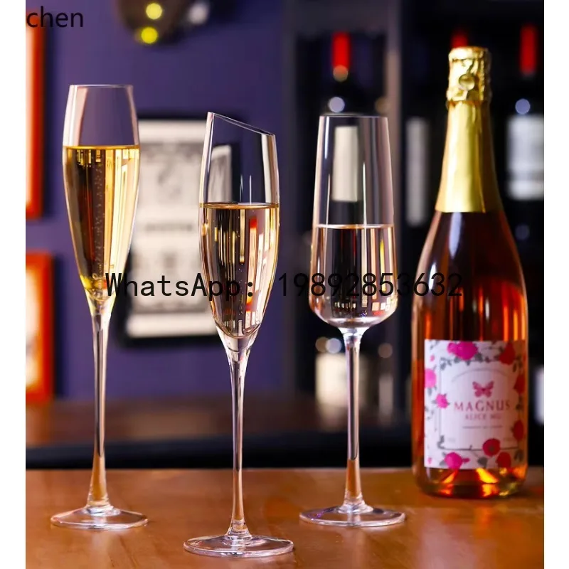 crystal glass champagne flute set wine glasses