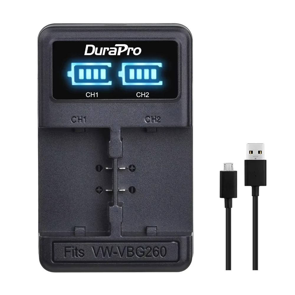 USB Battery Charger CGA-DU07 DU14 DU21 DU23 For PANASONIC CGR-DU06 DU07 NV-GS10 GS100K GS17E PV-GS65 Liion Battery VW VBD070