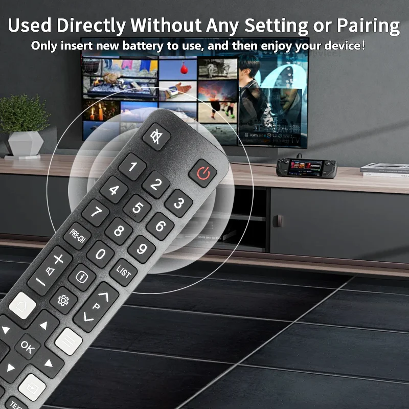 RC802N YMI1 For TCL Remote Control Replacement, For TCL LCD LED TV 49P3-CF 55P3-CF