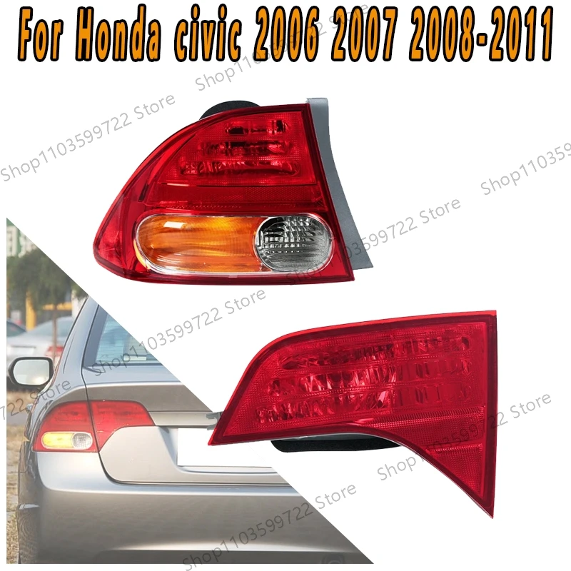 For Honda civic 2006 2007 2008 2009 2010 2011 Rear Taillights Left Right Turn Lights Reverse Lights Brake Parking Lights