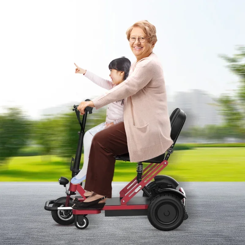 

22km/h Fast Speed Quick Folds Tricycles Elderly Portable Lightweight 3 Wheel Mobility Scooter for Old People