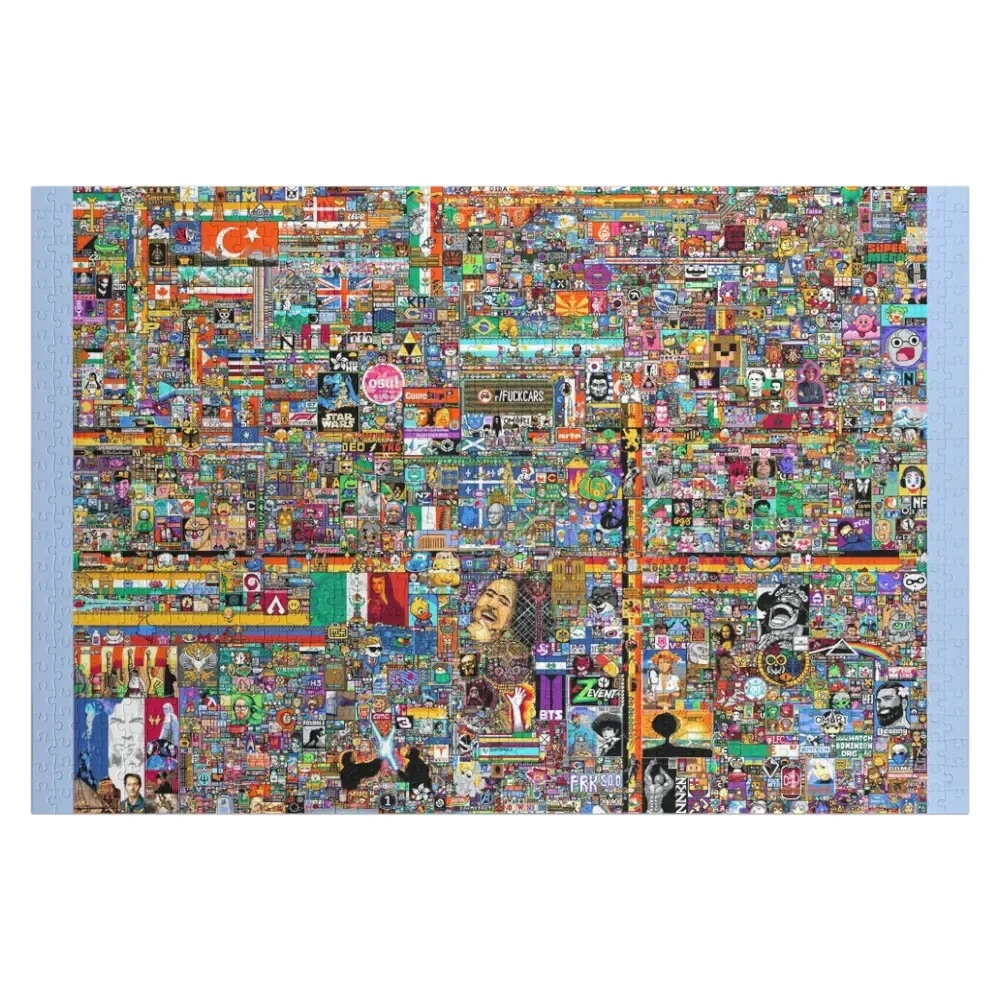 r/Place the full 8K version (Cleaned) Jigsaw Puzzle Adult Wooden Baby Toy Puzzle