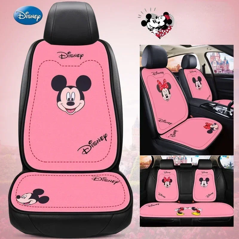 Cute Disney Mickey Minnie car interior seat cushion all-season anti-slip car accessories ladies seat cover   car cushion