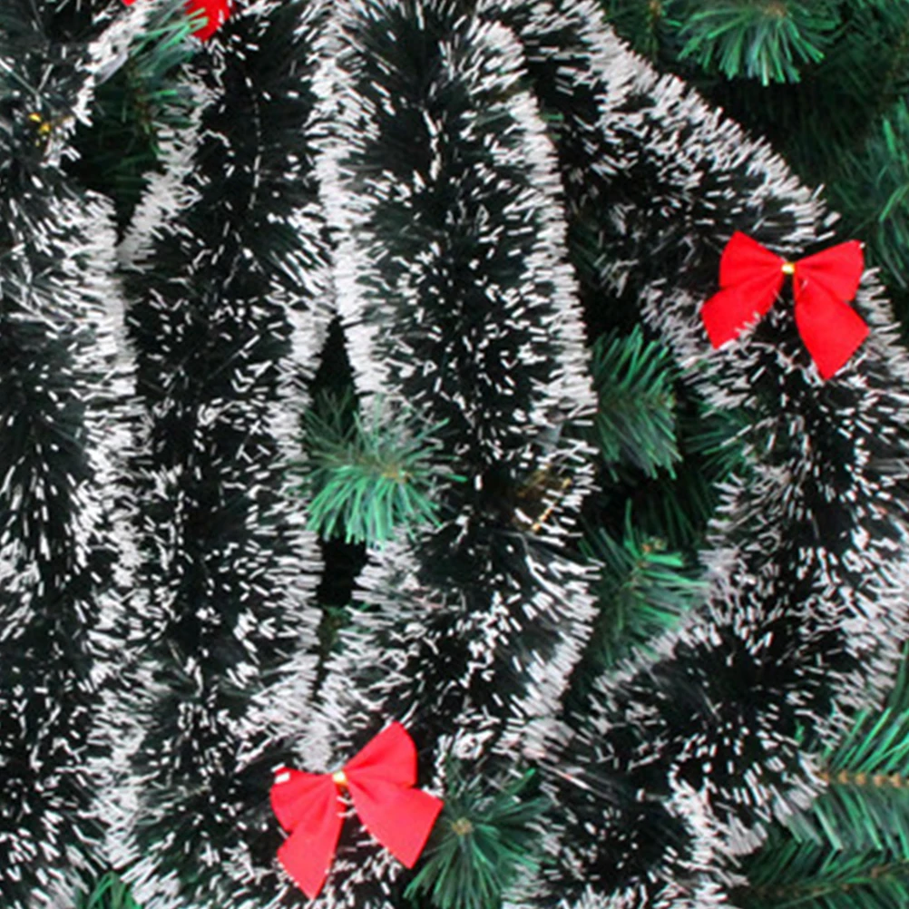 

6pcs Christmas Garland Decor Festive Sparkling Hanging Party Decoration Diy Garland For Holiday Wedding Home Soft Reusable Easy