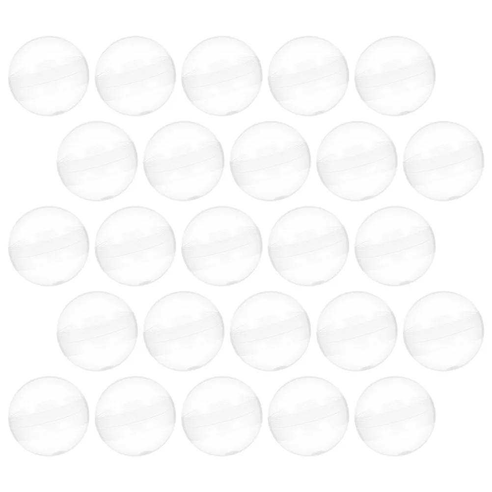 

50 Pcs Shell Colored Round Capsules Toy Claw Machine Clear Vending Plastic Coin Holder