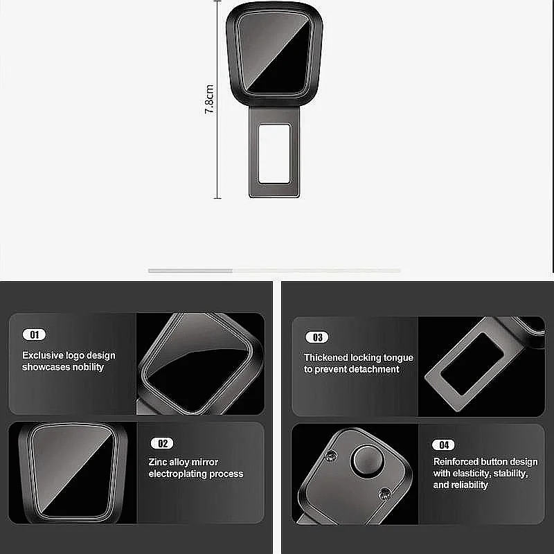 Reliable Adjustable Seat‑Belt Buckle Extender Plug For Jetour T2 Dashing X70 Plus X90 Plus T1 SUV Interior Trim Accessories