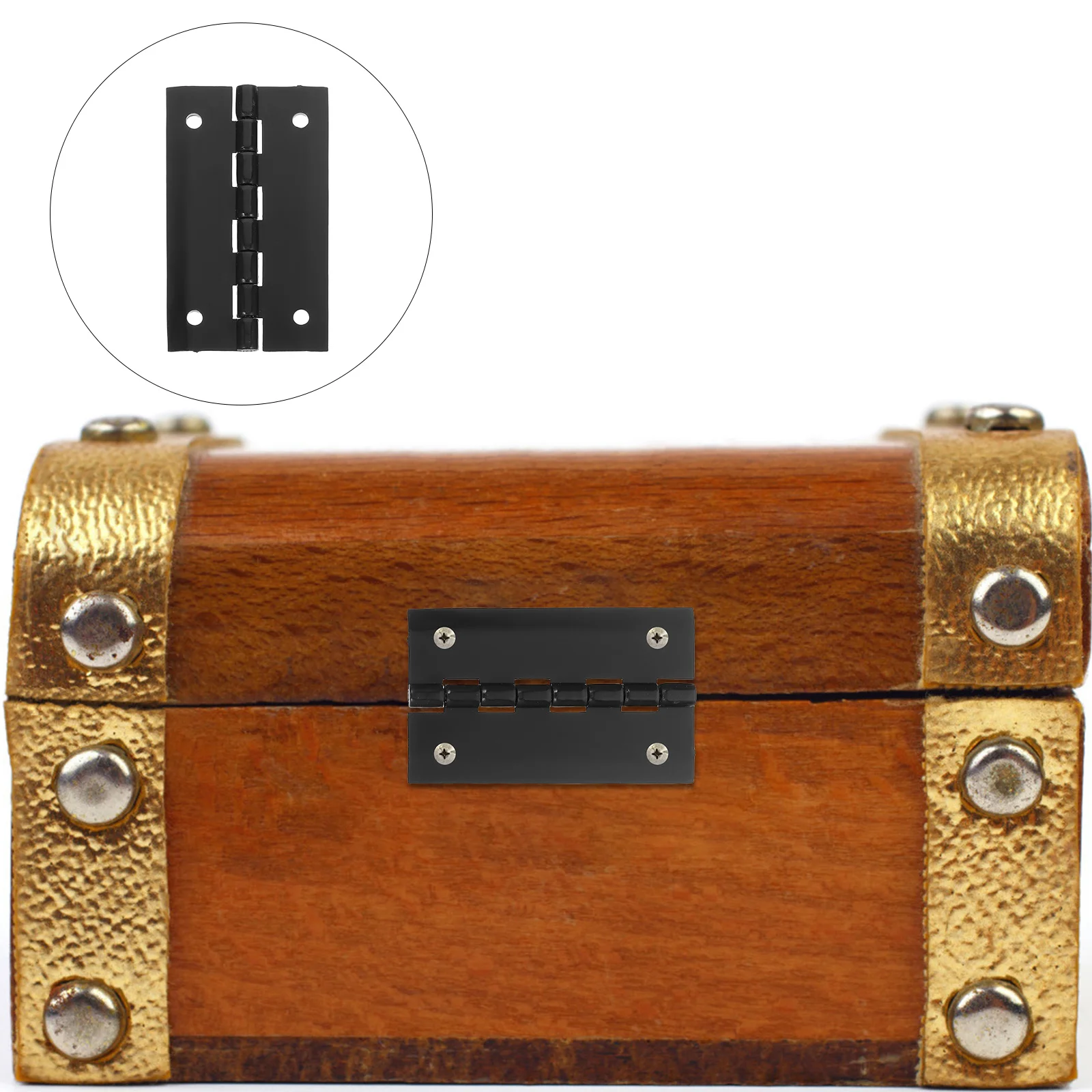 

Black Acrylic Folding Hinge Pre-Drilled Holes Easy Install for Cabinets Furniture Small Folding Table Gate Fence Heavy Duty