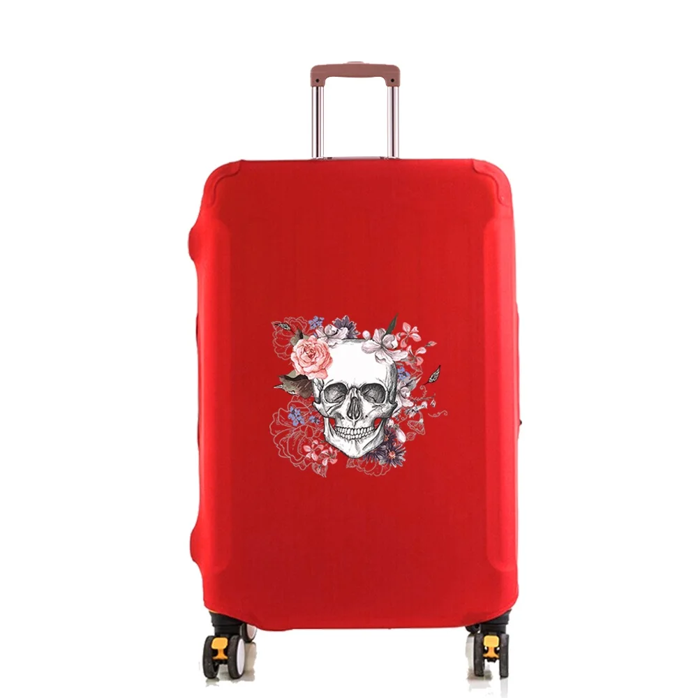 غطاء الأمتعة حامي مرونة الغبار حقيبة غطاء غبار صالح 18-28 بوصة عربة الأمتعة إكسسوارات السفر طباعة ملونة #6