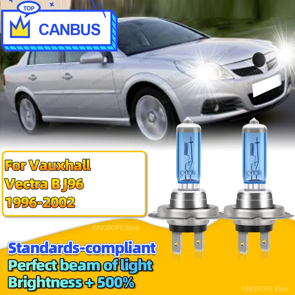 

2Pcs Car Halogen Light Bulbs Canbus Headlight 12V 100W High Bright Lamp Fit For Vauxhall/Opel Vectra B J96 1996-2002 2000 2001