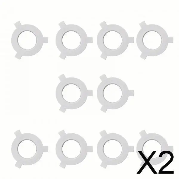 

2x 10 Pack Lamp Shade Reducer Rings, Light Fixture Adapter Components