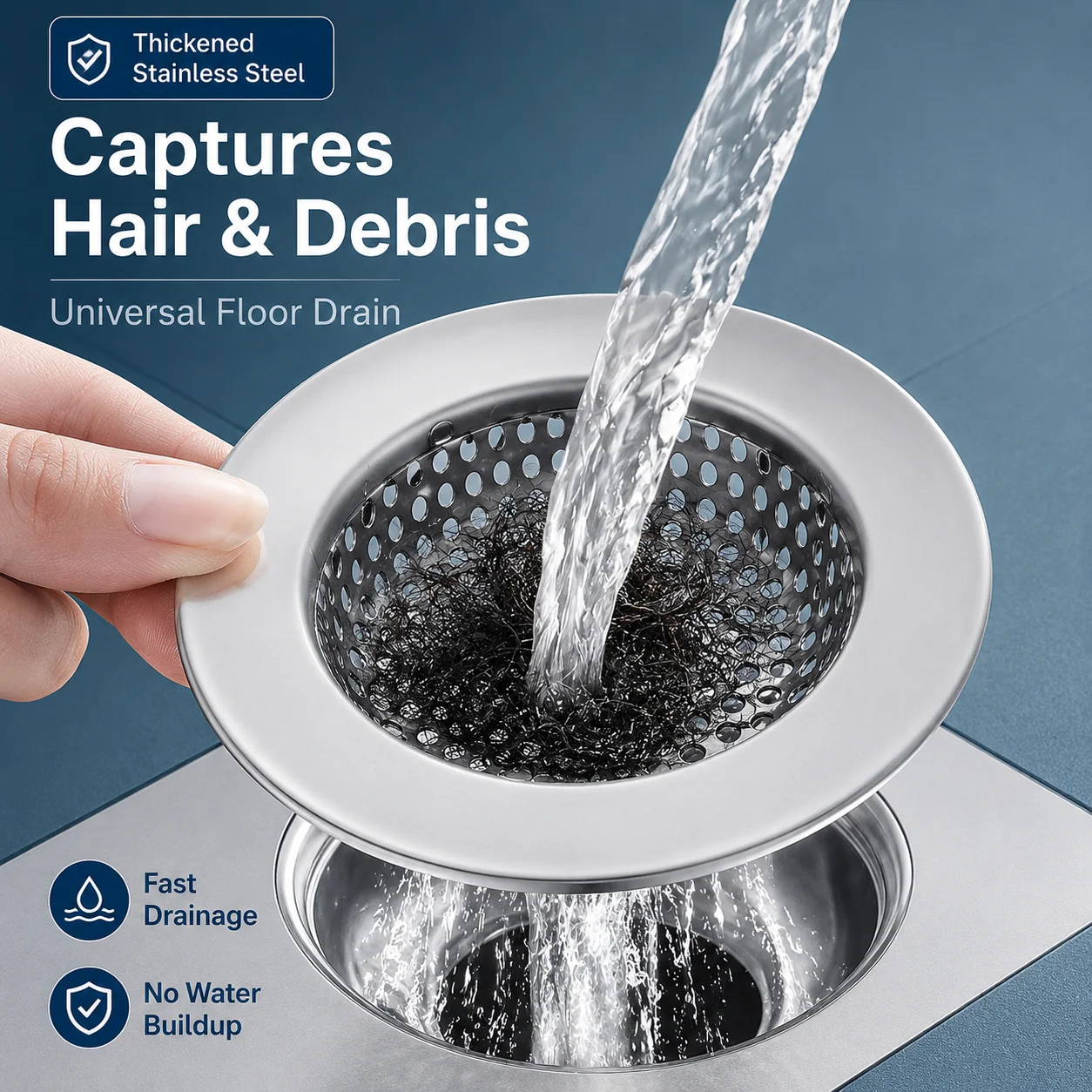 Turbo Fan High Pressure Shower Head with Filter Handheld Water Saving Showerhead One Key Stop Spray for Bathroom