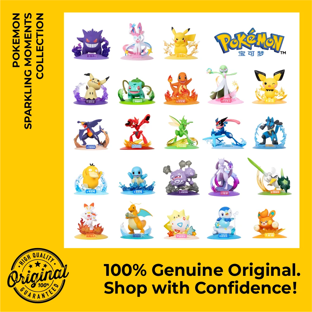 

Pokemon Gengar Pikachu Sylveon Glaceon Leafeon Vaporeon Umbreon Flareon Scyther Model Anime Figure Collection Toy Original 100%