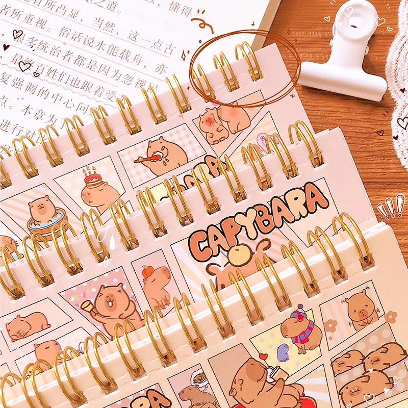 Imagem -03 - Mini Notebook Portátil Kawaii Pequeno Bloco de Notas para Notas Diárias Papelaria Kawaii Acessórios de Escritório Material Escolar