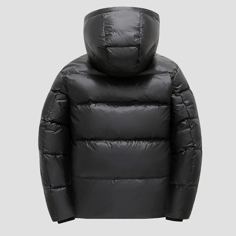 Mens Winter Thick Snow Coat Outdoor Plus Size Warm Windproof Hooded Black Gold Color Winter Casual Hiking Ski Safari Work Jacket