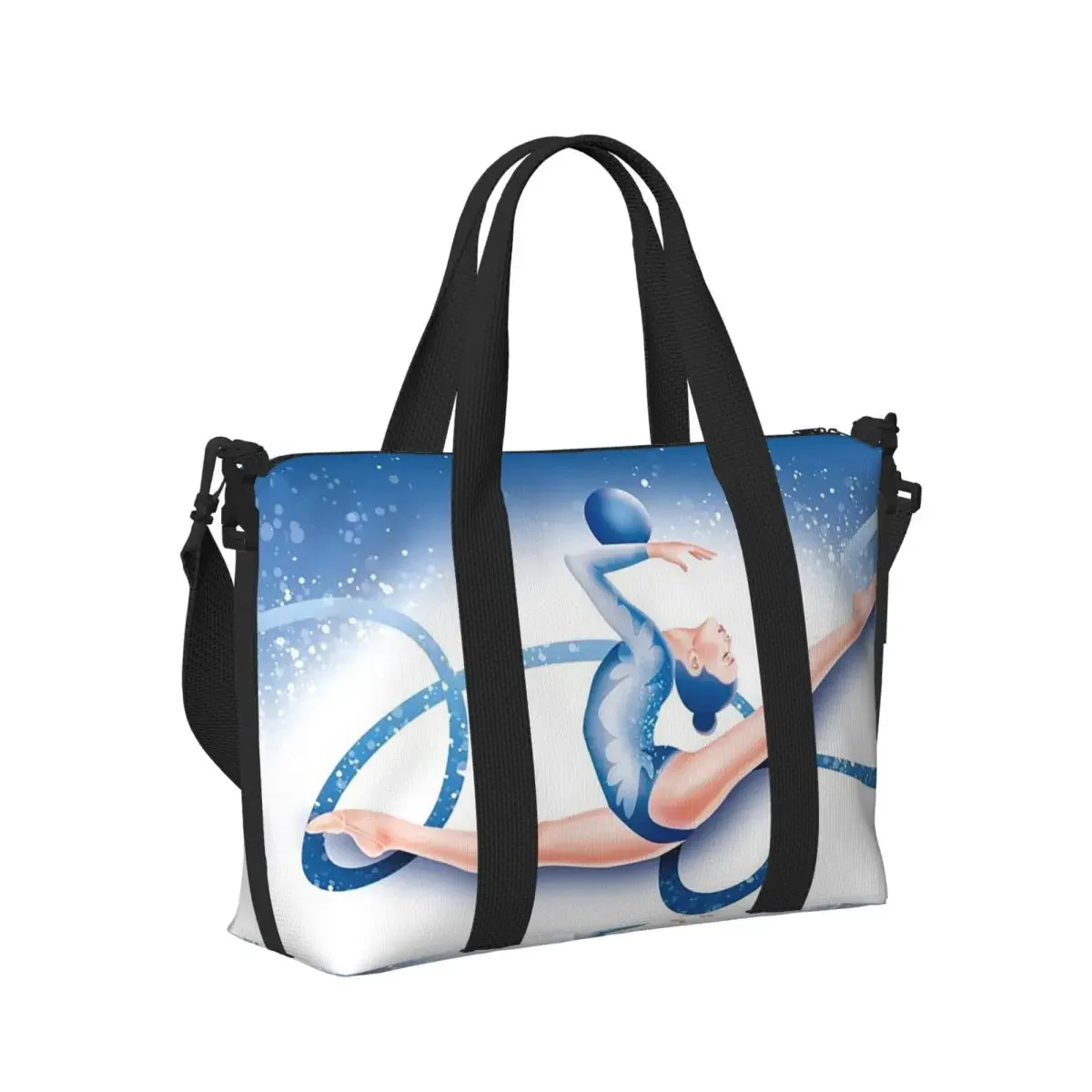 

Rhythmic Gymnastics Beach Travel Bag Large Capacity Tote Bags for Gym Sport Women Shopping Duffle Shoulder Bag