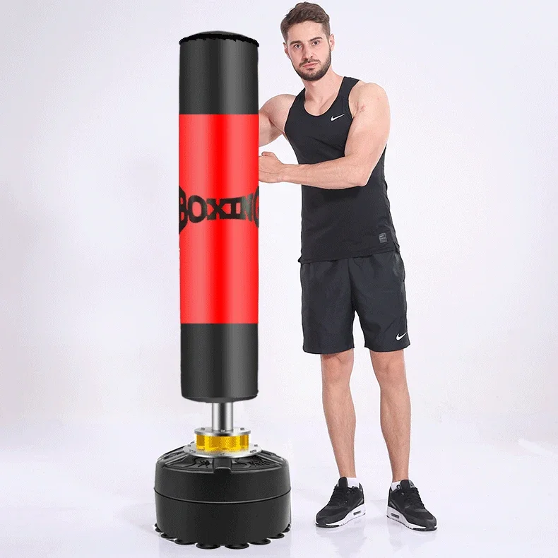 

Red PVC Boxing Sandbag Punching Bag Equipment with Custom Logo EPE Filled Bean Bag Ashtray for Sale