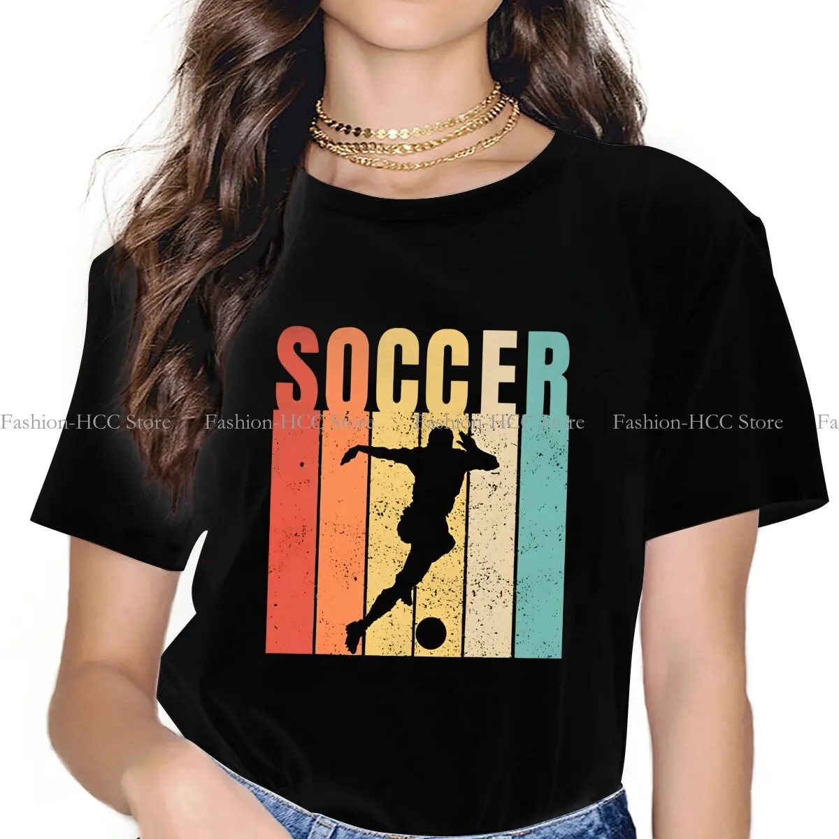 Picture 6: Soccer Polyester TShirts Vintage Soccer Distinctive Men's T Shirt Hipster Clothing