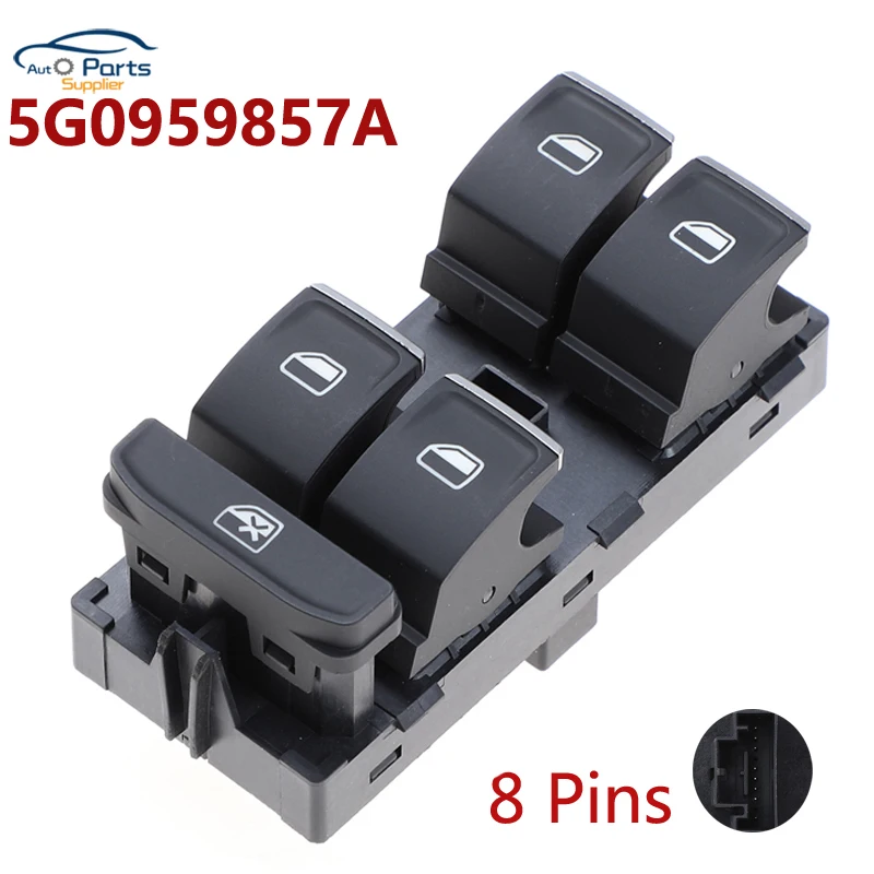 New Power Window Switch Control 5G0959857A 5G0959855 for VW Volkswagen Golf Mk7 Passat B8 Tiguan Touran 2014 2015 2016