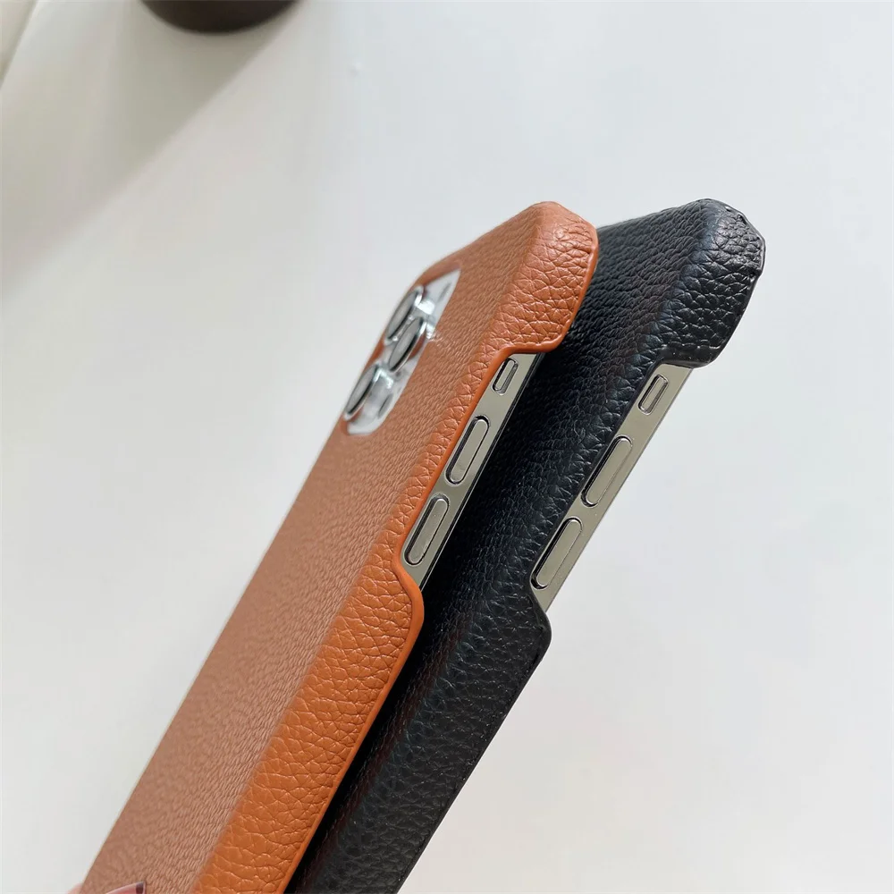 Personalise Initial Name Letter Leather Hard Phone Case For iPhone 17 16 15 14 13 12 11 Pro Max XR Plus Luxury Custom Back Cover