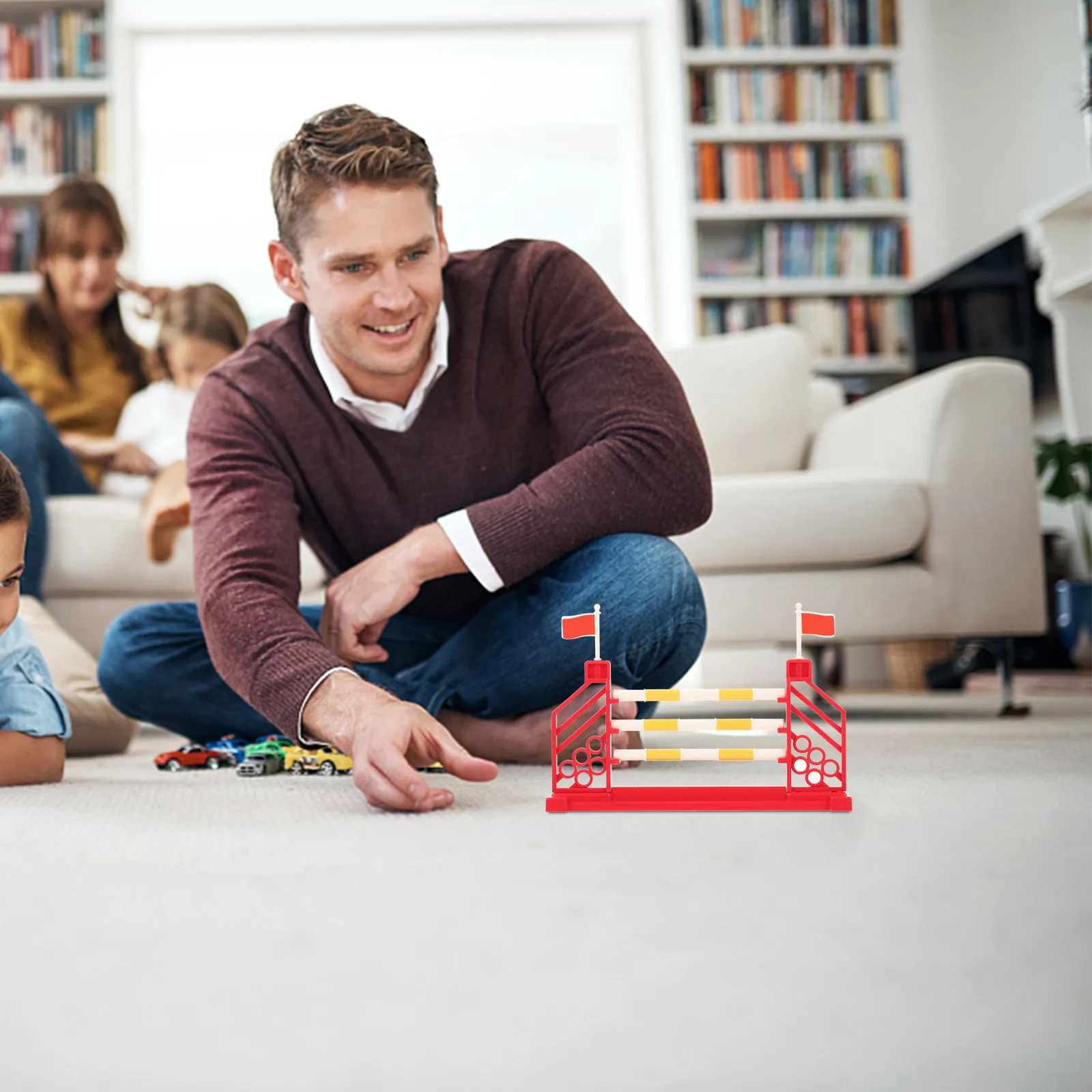 Valla para establos de caballos, mini corral, paneles de valla de plástico para granja, accesorio para decoración del hogar, juego de bricolaje para niños, juego para niños pequeños