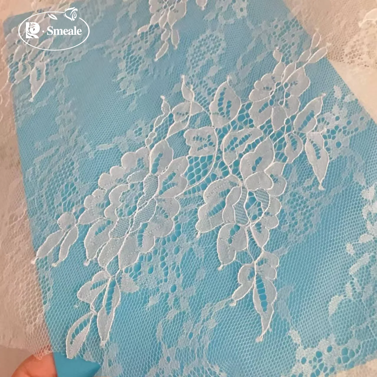 Dünner Spitzenblumenstoff für Hochzeitskleider, Abendkleider, Bekleidung, Vorhänge, Hochzeitstischdecken, Dekorationszubehör – Detail 2