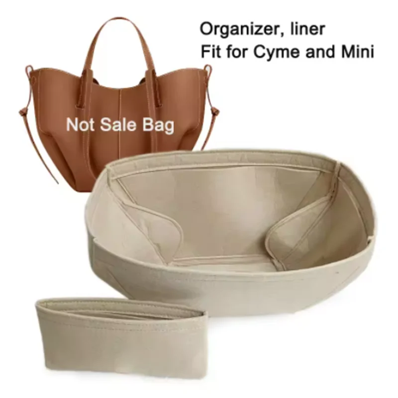 Liner For Cyme Mini tote Inner Bag ,Storage Pouch And Organization Keep Shaper,Purse Organizer Insert