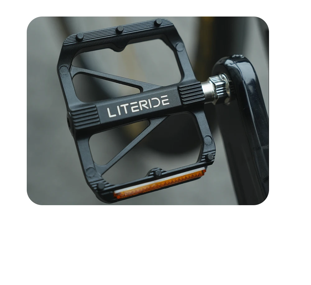 LiteRide Flache Fahrradpedale MTB Rennrad 3 Gedichtete Lager Fahrradpedale Mountainbike-Pedale Breite Plattform Zubehörteile – Detail 10