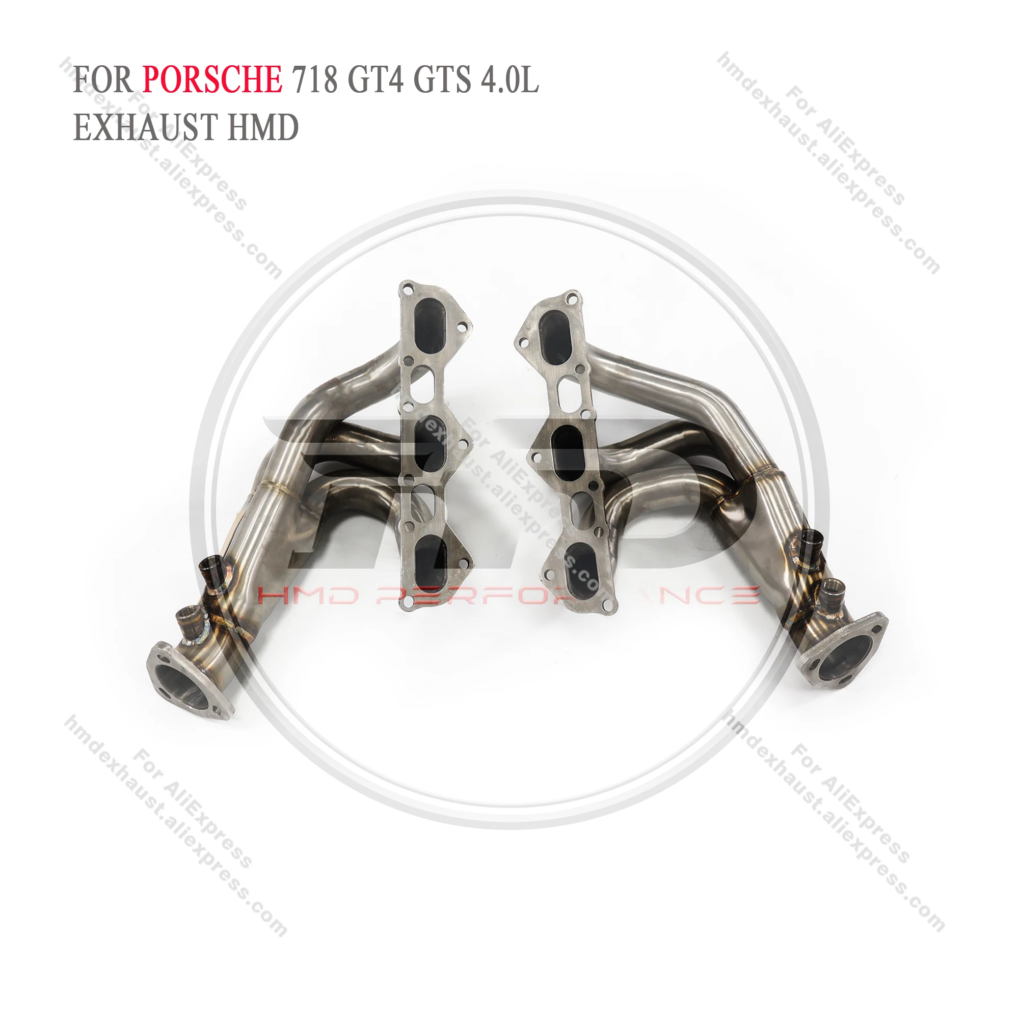 HMD Exhaust System Stainless Steel Performance Headers for Porsche 718 GT4 GTS 4.0L Racing Manifold