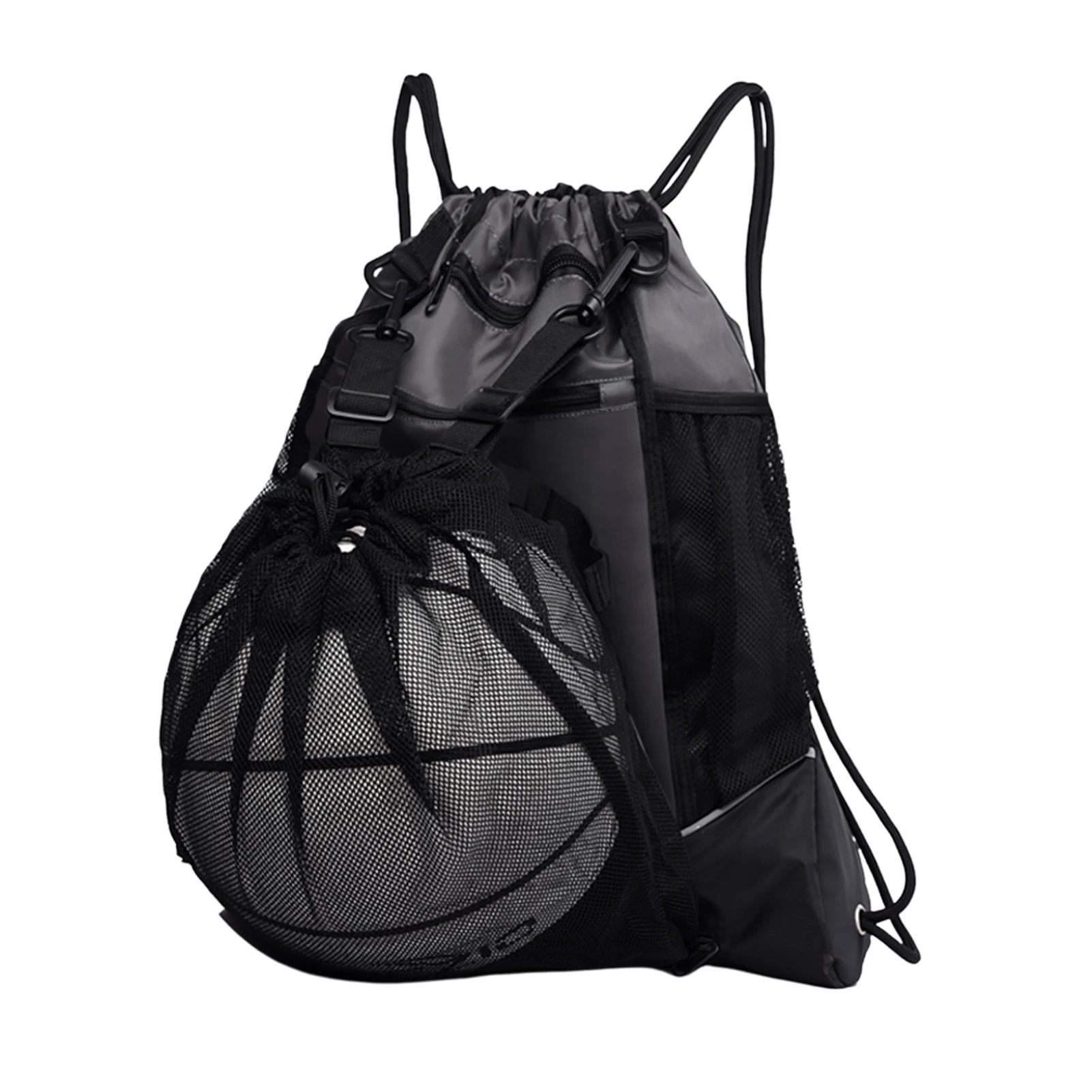 Waterproof Basketball Backpack for Boy Large Capacity Drawstring Sports Bag Outdoor Concealed Mesh Bag Travel Bag For Gym Hiking