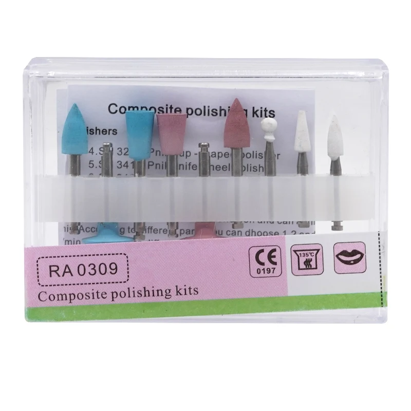 Dental Composto Kit De Polimento, Baixa Velocidade Handpiece, Contra Ângulo, Resina Lixamento Set, Odontologia Polonês Ferramenta, RA0309