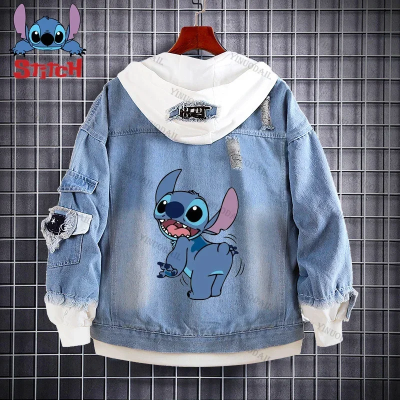 Dr. Jumba Jookiba Woops Lilo & Stitch Denim Jacket Anime Fifures Coat Sudadera Para Hombres Jean Hooded Cosplay Costumes Gifts