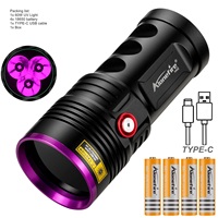 Convoy 60W Powerful UV Flashlight Black Light Cat Dog Urine Stain Tinea Ore Money Scorpion Marker Rechargeable Ultraviolet Torch