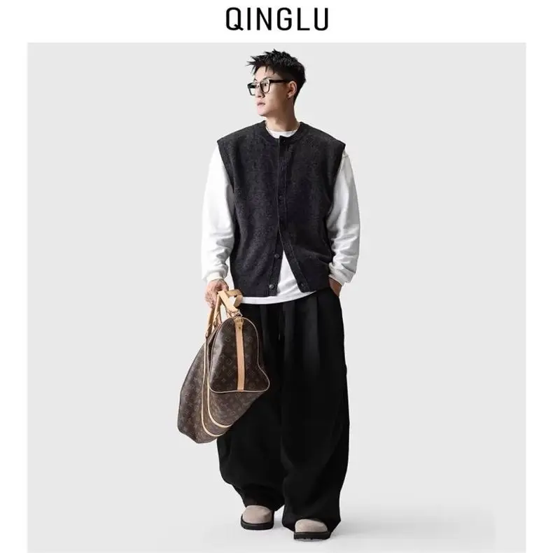 

Vests Waistcoats Thin Womens Knitted Woman Fall Plaids Lapels College Uniforms Preppy Style Academic Youthful Student Class Sexy