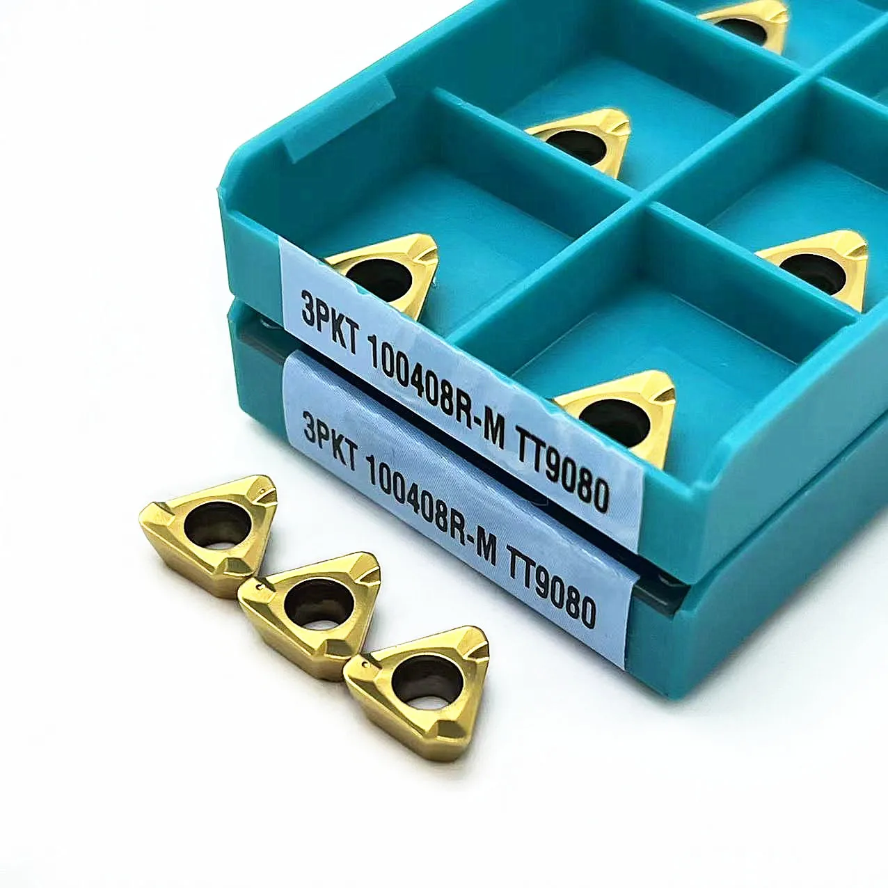 High Quality Stainless Steel 3PKT100408R 3PKT150508R M TT9080 Lathe Carbide Insert Tool 3PKT 100408R 150508R Hard Alloy Blade